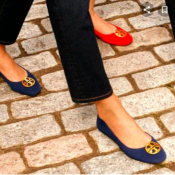 Tory Burch Shoes - TORY BURCH Chelsea Suede Flats